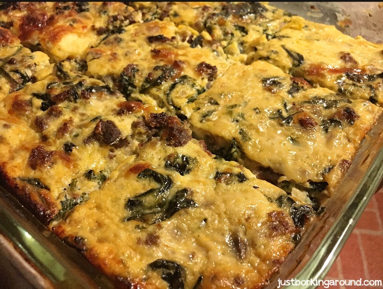 Sausage and Spinach Quiche